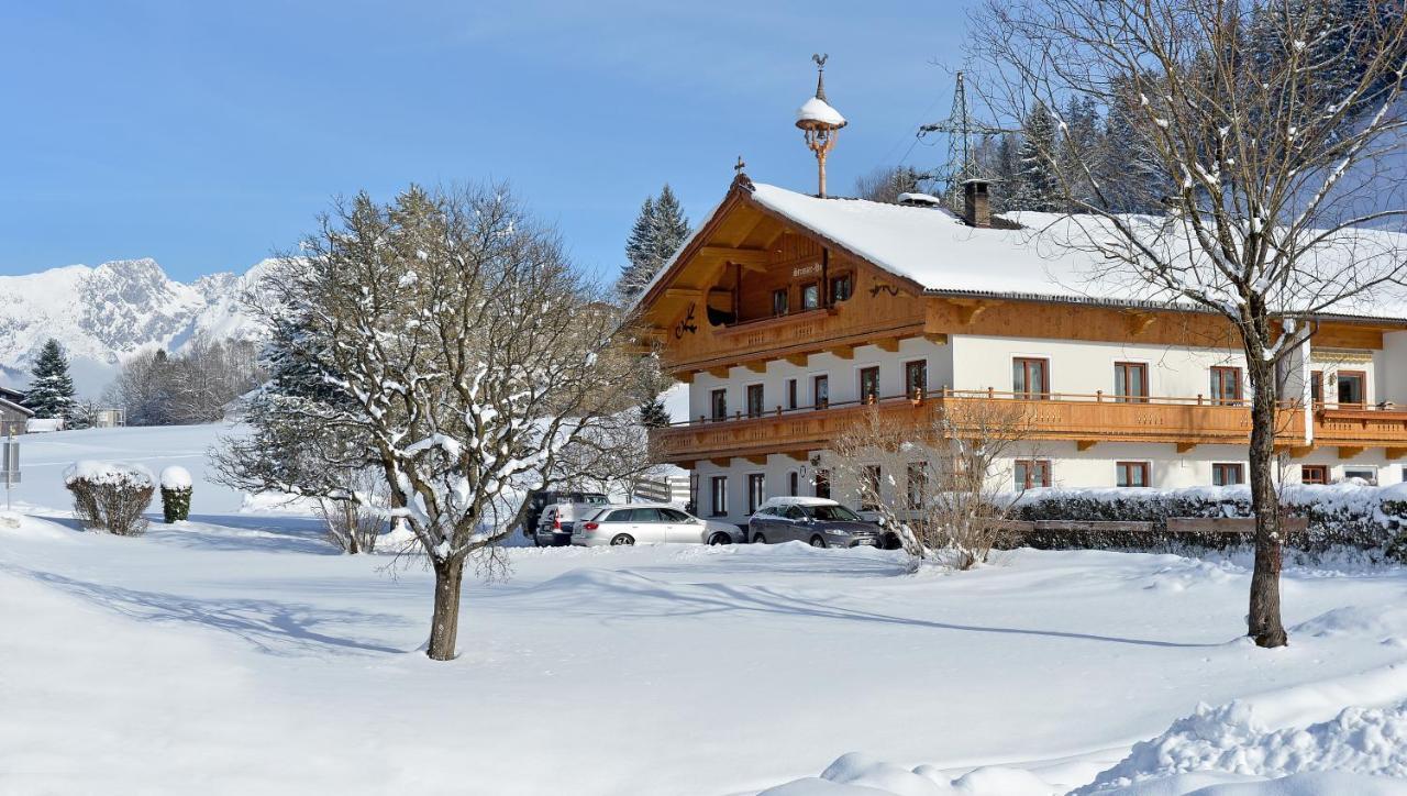 Bauernhof Strasserhof Söll Buitenkant foto